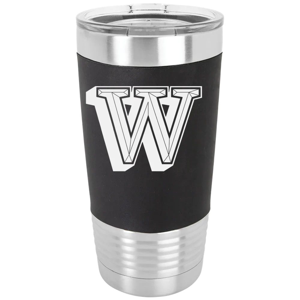 Waynesburg University Polar Camel 20 oz. Silicone Grip Tumbler with Standard Lid