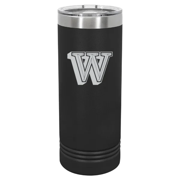 Waynesburg University Polar Camel 22 oz. Skinny Tumbler with Slider Lid