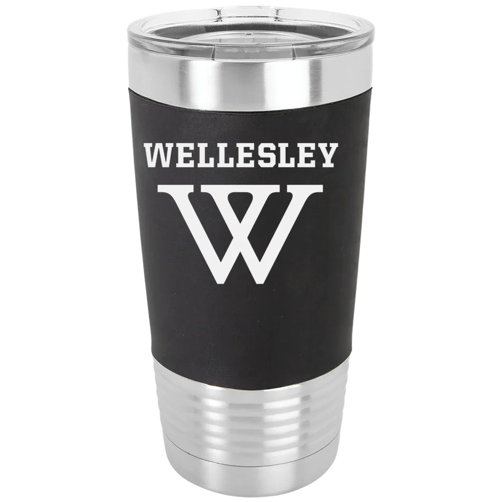 Wellesley College Polar Camel 20 oz. Silicone Grip Tumbler with Standard Lid