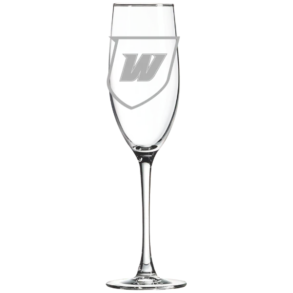 Western Connecticut State University Polar Camel 8 oz. Champagne Flute