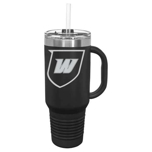 Western Connecticut State University Polar Camel 40 oz. Travel Mug with Snap Lid & Straw