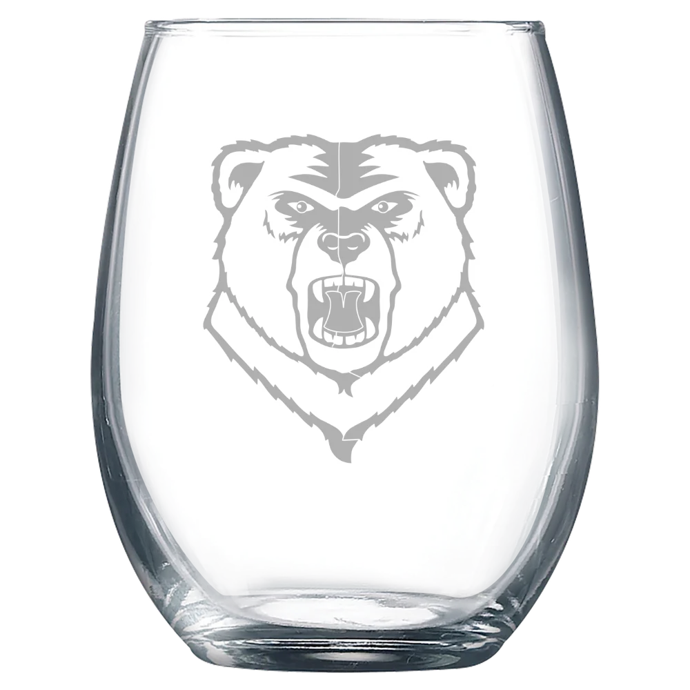 Western New England University Polar Camel 9 oz. Stemless Wine Glass
