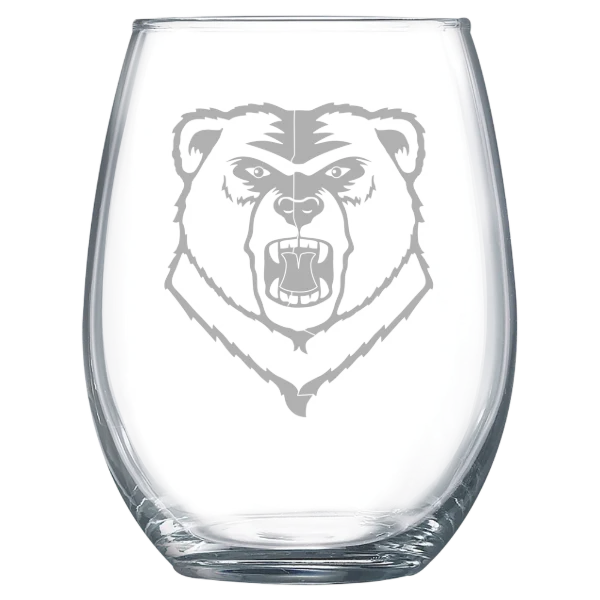 Western New England University Polar Camel 15 oz. Stemless Wine Glass