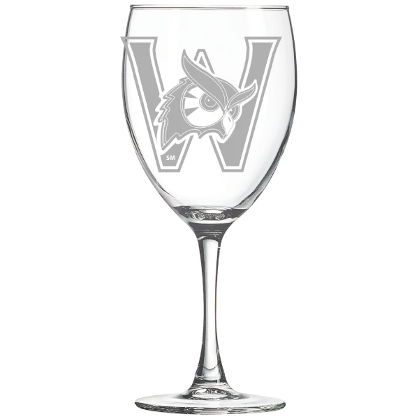Westfield State University Polar Camel 10 1/2 oz. Wine Glass