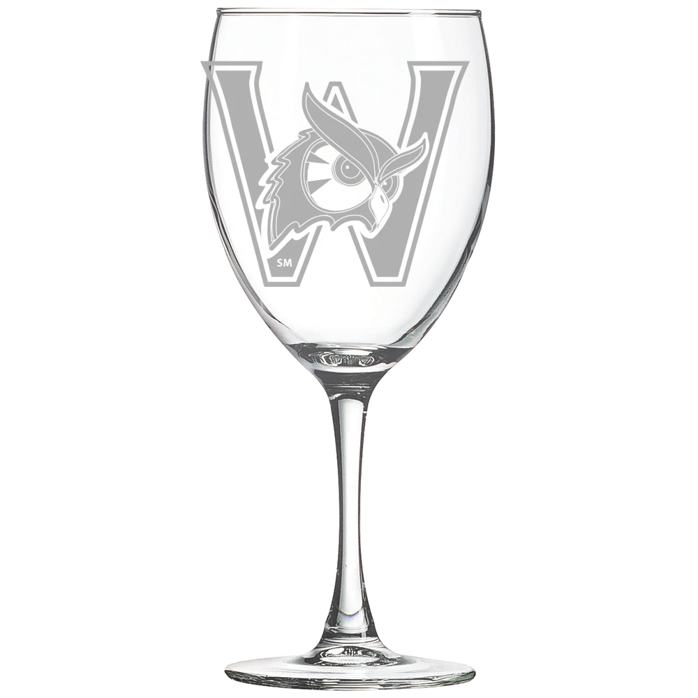 Westfield State University Polar Camel 10 1/2 oz. Wine Glass
