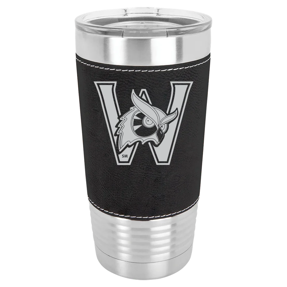 Westfield State University Polar Camel 20 oz. Leatherette Grip Tumbler with Standard Lid