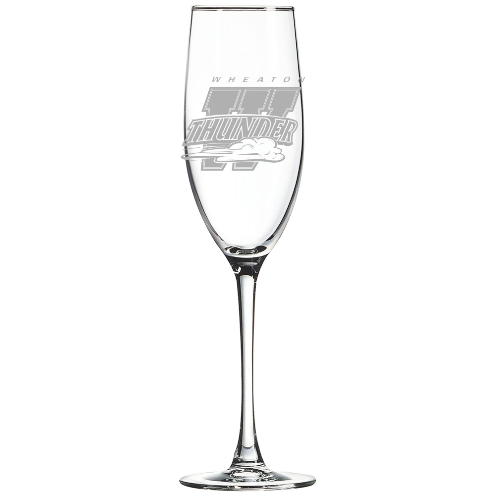 Wheaton College (Illinois) Polar Camel 8 oz. Champagne Flute