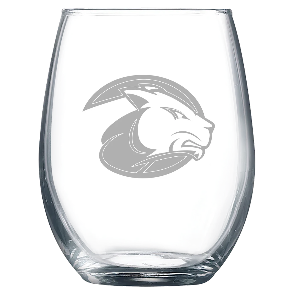 Wheaton College (Massachusetts) Polar Camel 9 oz. Stemless Wine Glass