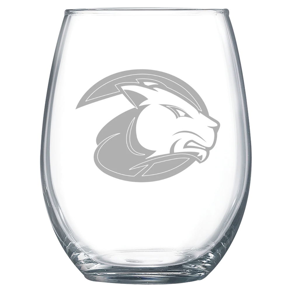 Wheaton College (Massachusetts) Polar Camel 15 oz. Stemless Wine Glass
