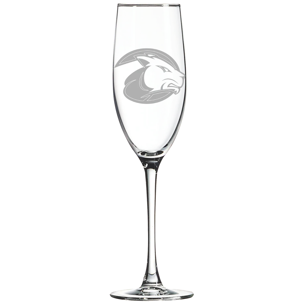 Wheaton College (Massachusetts) Polar Camel 8 oz. Champagne Flute