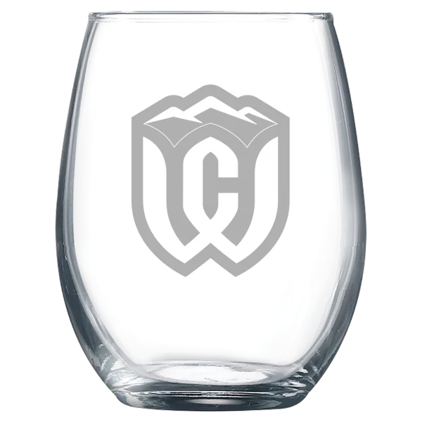 Whitman College Polar Camel 9 oz. Stemless Wine Glass