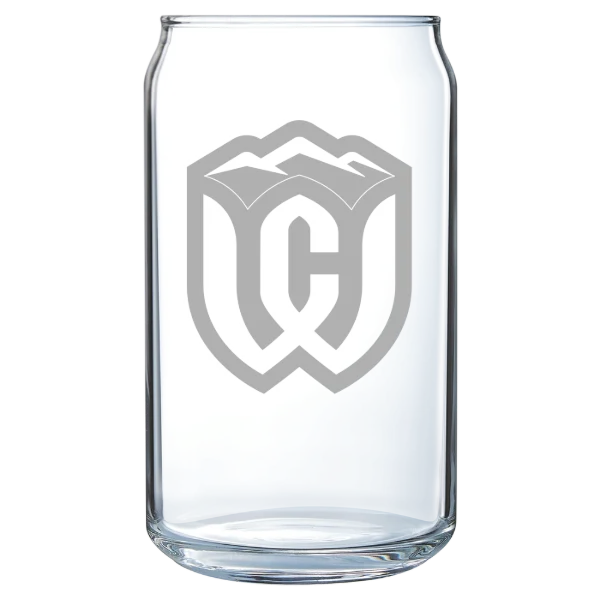 Whitman College Polar Camel 16 oz. Can Glass
