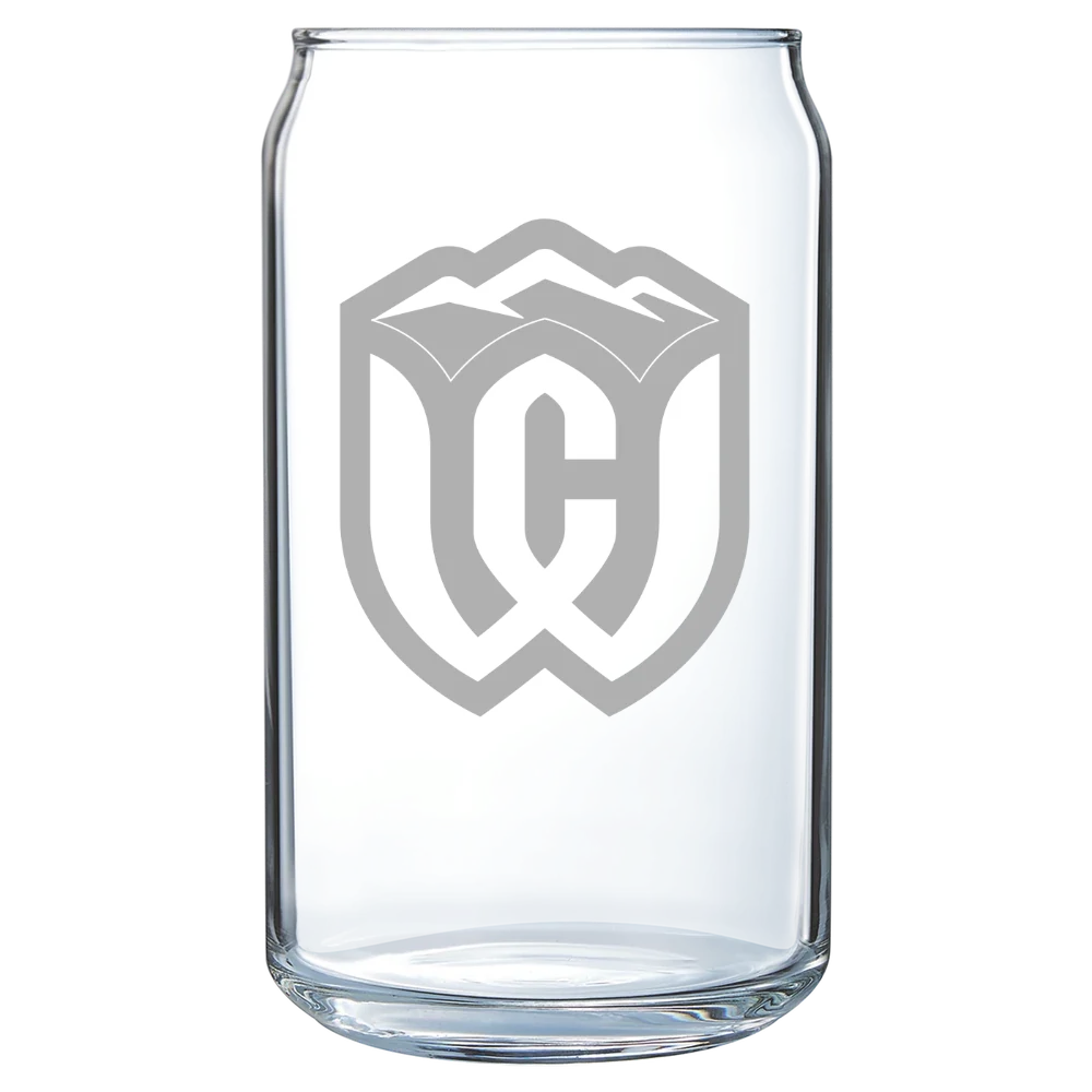 Whitman College Polar Camel 16 oz. Can Glass
