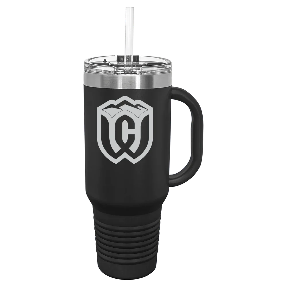 Whitman College Polar Camel 40 oz. Travel Mug with Snap Lid & Straw