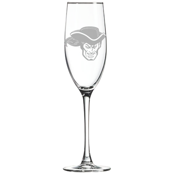 Whittier College Polar Camel 8 oz. Champagne Flute