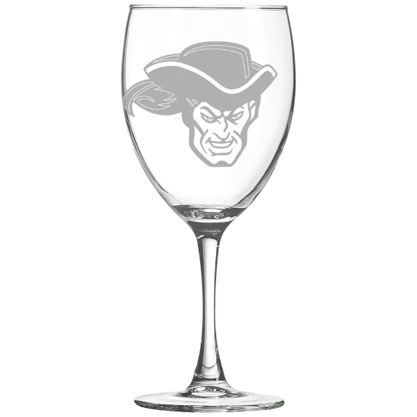 Whittier College Polar Camel 10 1/2 oz. Wine Glass