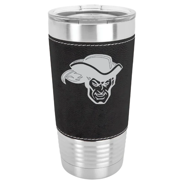 Whittier College Polar Camel 20 oz. Leatherette Grip Tumbler with Standard Lid