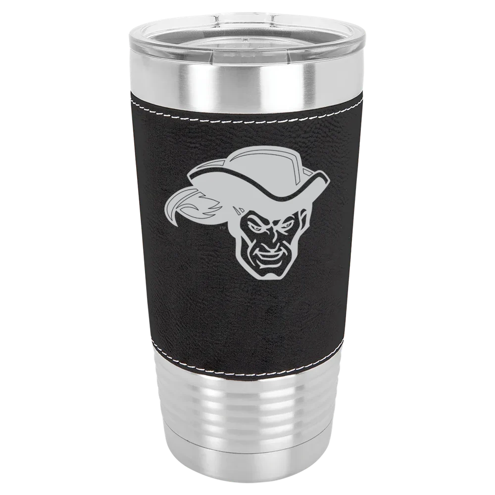 Whittier College Polar Camel 20 oz. Leatherette Grip Tumbler with Standard Lid