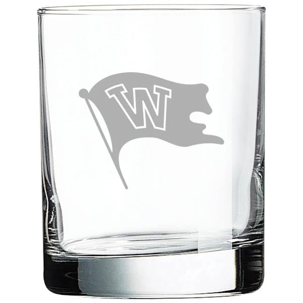 Whitworth University Polar Camel 10 1/2 oz. On The Rocks Glass