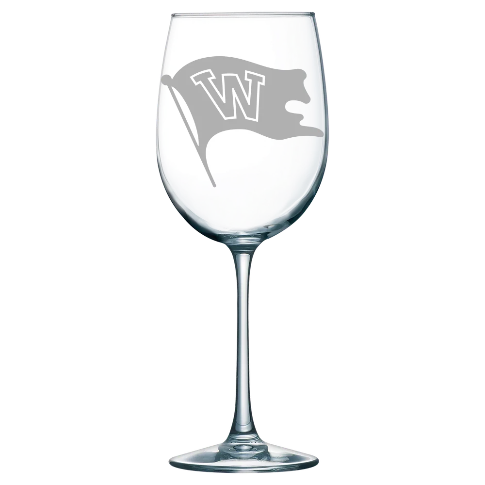 Whitworth University Polar Camel 19 oz. Wine Glass
