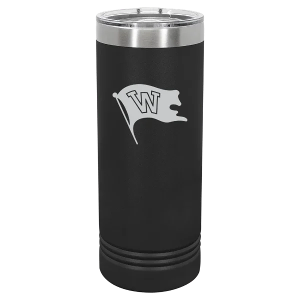 Whitworth University Polar Camel 22 oz. Skinny Tumbler with Slider Lid