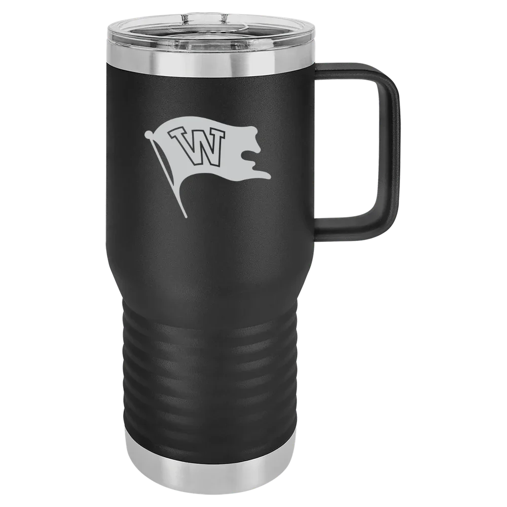 Whitworth University Polar Camel 20 oz. Travel Mug with Slider Lid