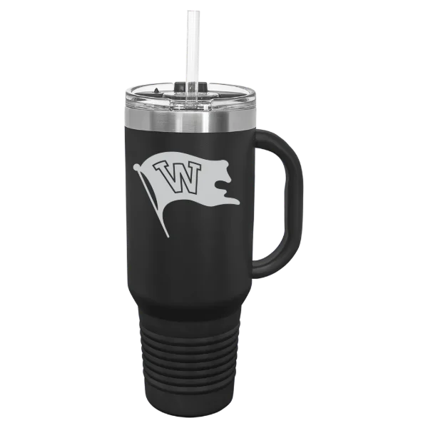 Whitworth University Polar Camel 40 oz. Travel Mug with Snap Lid & Straw