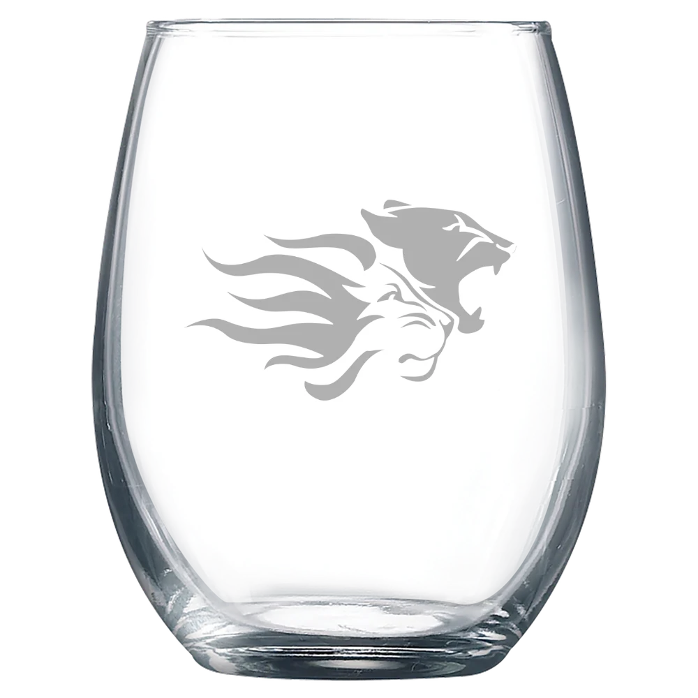 Widener University Polar Camel 9 oz. Stemless Wine Glass