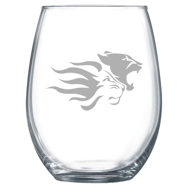 Widener University Polar Camel 15 oz. Stemless Wine Glass