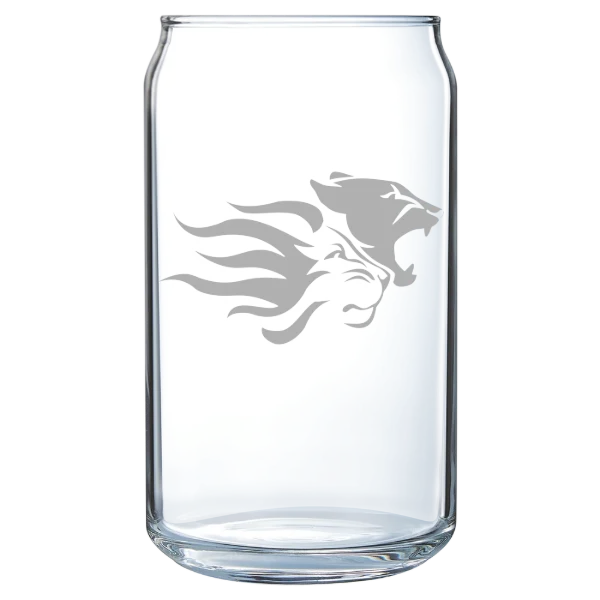 Widener University Polar Camel 16 oz. Can Glass