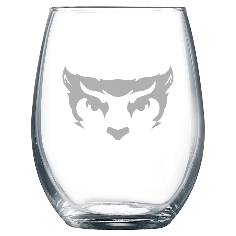Willamette University Polar Camel 9 oz. Stemless Wine Glass