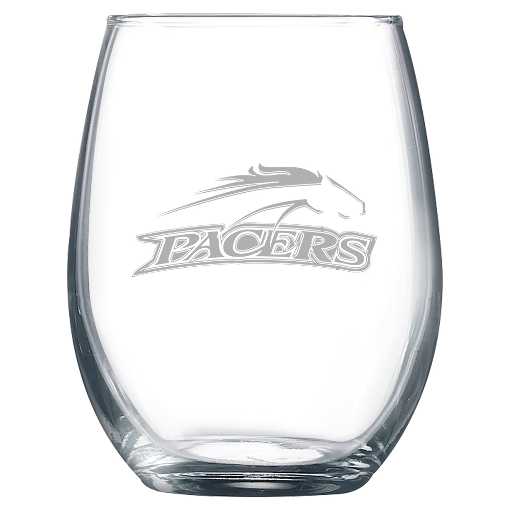 William Peace University Polar Camel 9 oz. Stemless Wine Glass