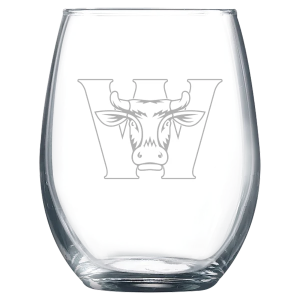 Williams College Polar Camel 9 oz. Stemless Wine Glass