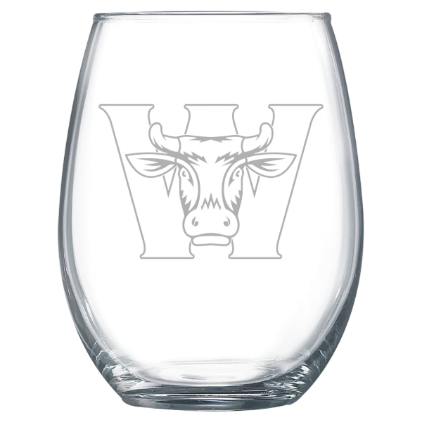 Williams College Polar Camel 15 oz. Stemless Wine Glass