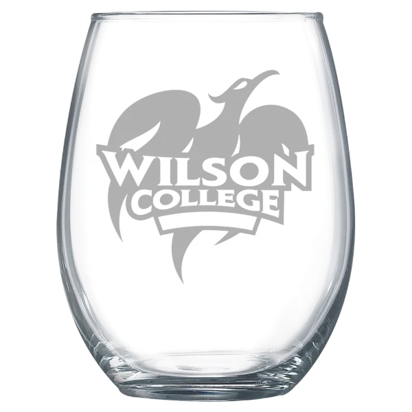 Wilson College Polar Camel 15 oz. Stemless Wine Glass
