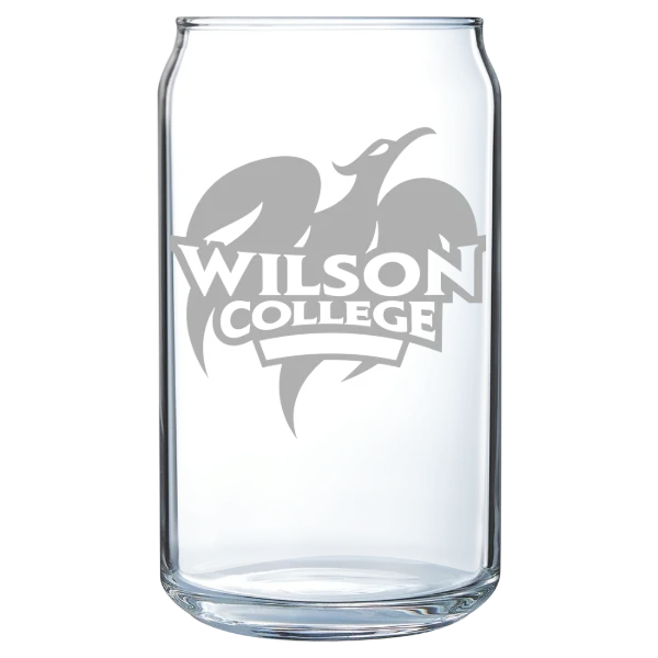 Wilson College Polar Camel 16 oz. Can Glass