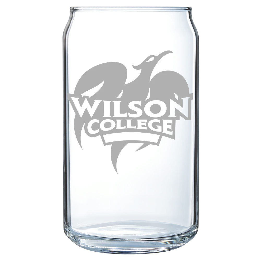 Wilson College Polar Camel 16 oz. Can Glass