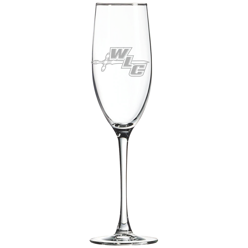 Wisconsin Lutheran College Polar Camel 8 oz. Champagne Flute