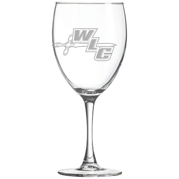 Wisconsin Lutheran College Polar Camel 10 1/2 oz. Wine Glass