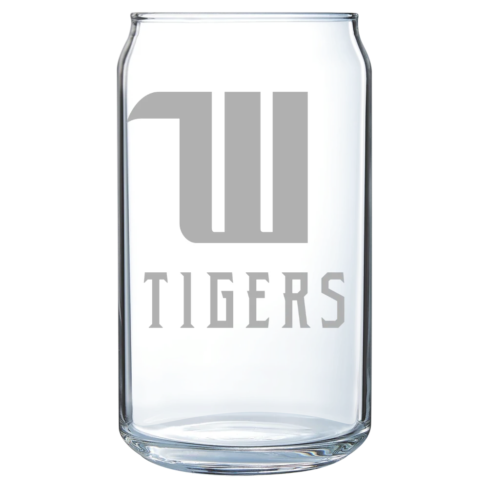 Wittenberg University Polar Camel 16 oz. Can Glass