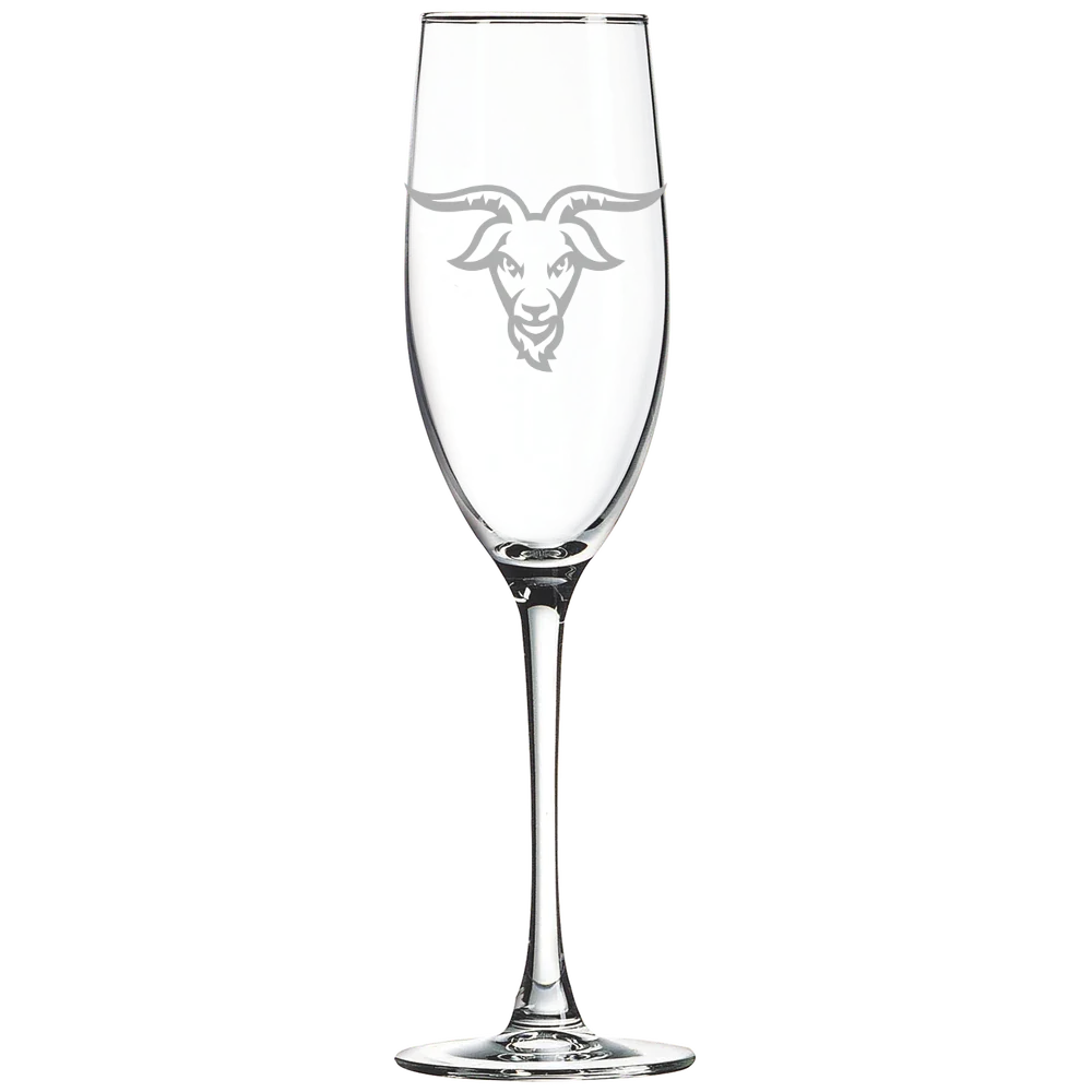 Worcester Polytechnic Institute Polar Camel 8 oz. Champagne Flute