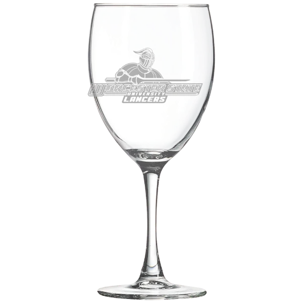 Worcester State University Polar Camel 10 1/2 oz. Wine Glass
