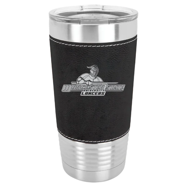 Worcester State University Polar Camel 20 oz. Leatherette Grip Tumbler with Standard Lid