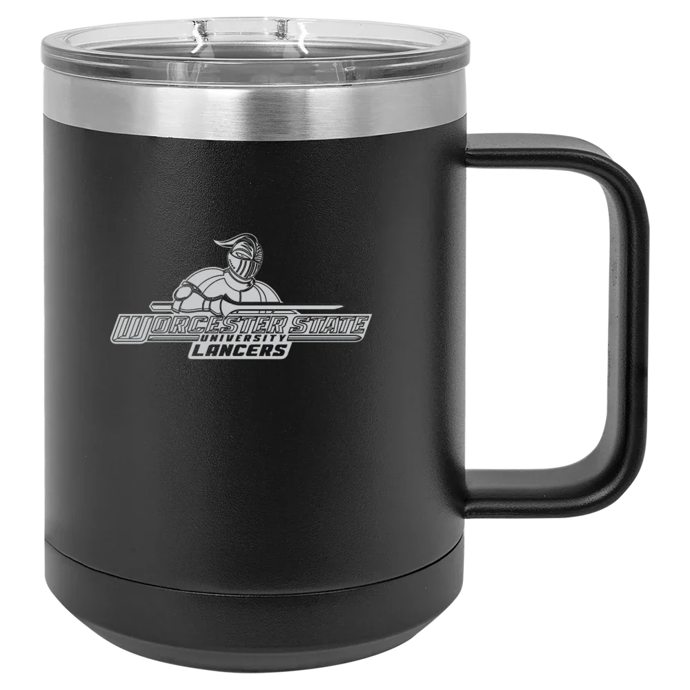 Worcester State University Polar Camel 15 oz. Mug with Slider Lid