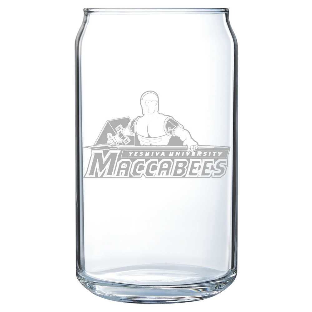 Yeshiva University Polar Camel 16 oz. Can Glass