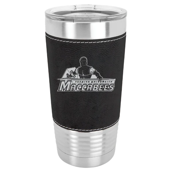 Yeshiva University Polar Camel 20 oz. Leatherette Grip Tumbler with Standard Lid
