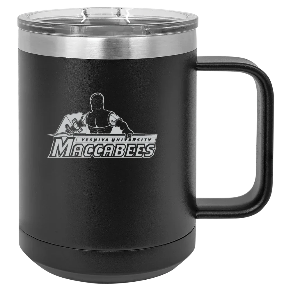 Yeshiva University Polar Camel 15 oz. Mug with Slider Lid