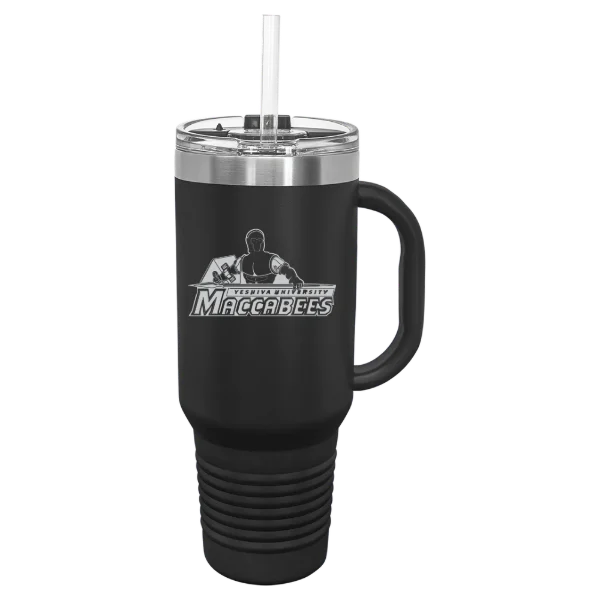 Yeshiva University Polar Camel 40 oz. Travel Mug with Snap Lid & Straw