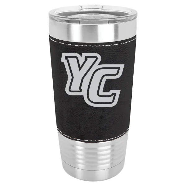 York College (Pennsylvania) Polar Camel 20 oz. Leatherette Grip Tumbler with Standard Lid