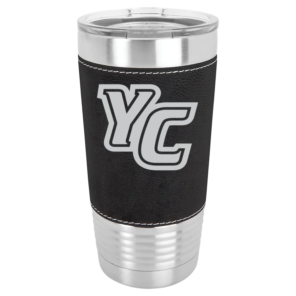 York College (Pennsylvania) Polar Camel 20 oz. Leatherette Grip Tumbler with Standard Lid